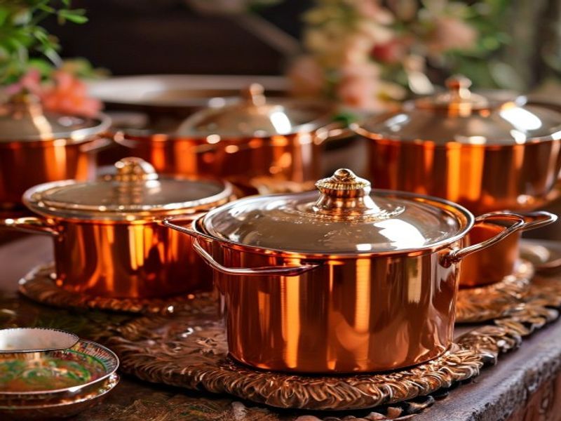 Copper Catering Pots